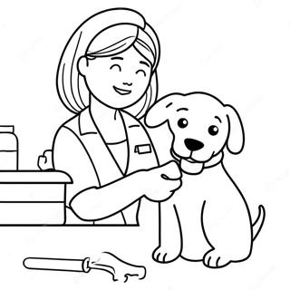 Vet Tech Coloring Pages