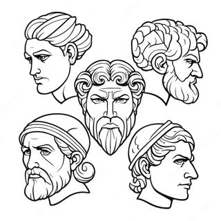 Epic Greek Gods Coloring Page 57084 45804