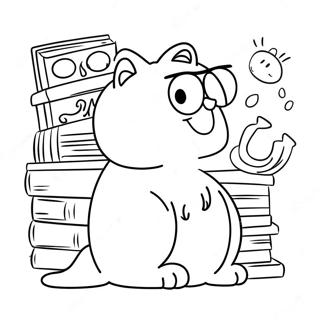 Simon S Cat Coloring Page 57253-45938