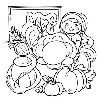 I Am Thankful For Family Coloring Page 5746-4698