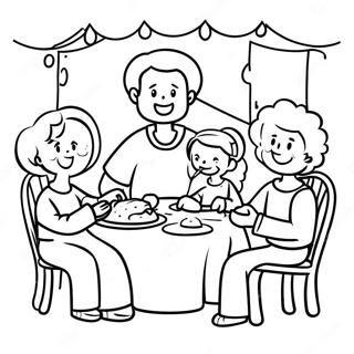 I Am Thankful For Family Coloring Page 5746-4699