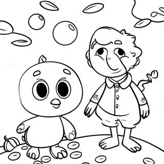 I Am Thankful For Friends Coloring Page 5747-4695