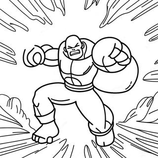 Jiren In Battle Coloring Page 58104-46621