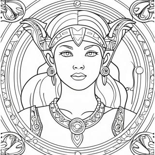 Artemis Goddess Coloring Page 58113-46628