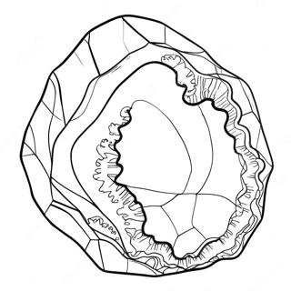 Crystal Geode Coloring Page 581-458