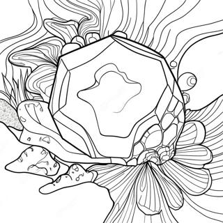 Crystal Geode Coloring Page 581-460