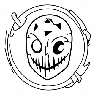 Dead By Daylight Logo Coloring Page 59053-47383