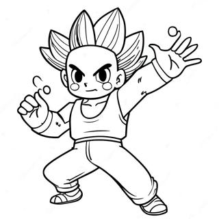 Gon Freecss In Action Coloring Page 5907-4821