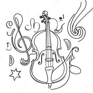 Christmas Music Coloring Page 59443-47690