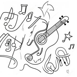 Christmas Music Coloring Page 59443-47691