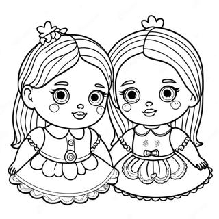 Sisters Lol Doll Coloring Page 59573-47798