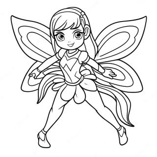 Stella From Winx Club In Magical Outfit Coloring Page 60024-48158