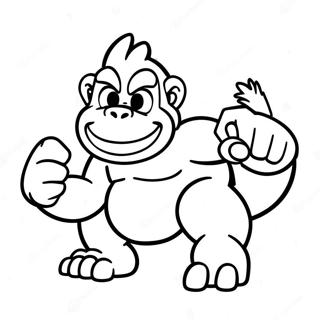 Dixie Kong Coloring Pages