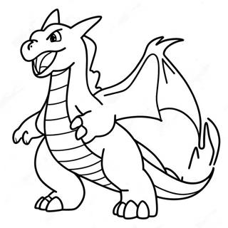 Fiery Gigantamax Charizard Coloring Page 60974-48907