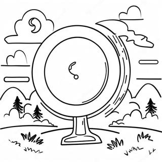 Disc Golf Coloring Page 61343-49197
