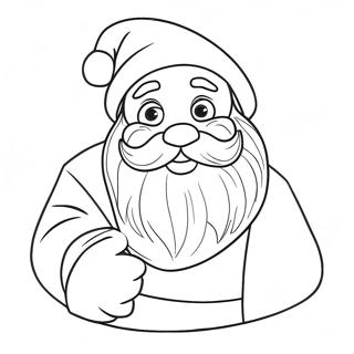 Festive German Santa Claus Coloring Page 62104-49797