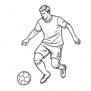 Soccer Player Coloring Pages