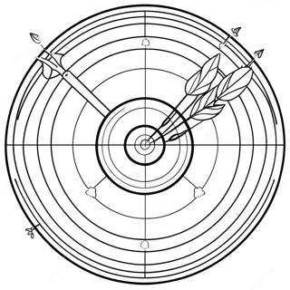 Archery Target Coloring Page 62653-50236