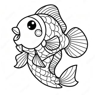Fishstick In Colorful Costume Coloring Page 62674-50255