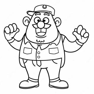 Funny Uncle Grandpa Coloring Page 63114-50593