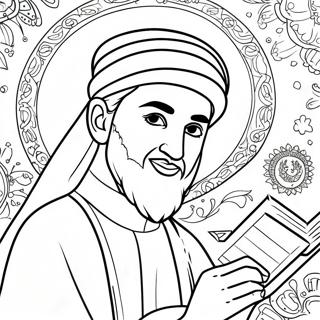 Prophet Muhammad With Quran Coloring Page 63564-50956