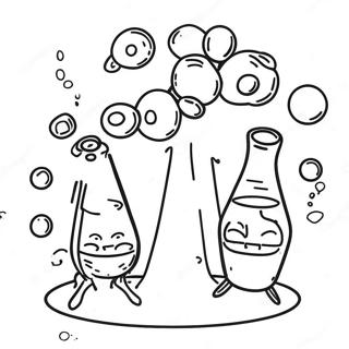 Fun Chemistry Experiment Coloring Page 6367-5190