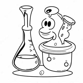 Fun Chemistry Experiment Coloring Page 6367-5191