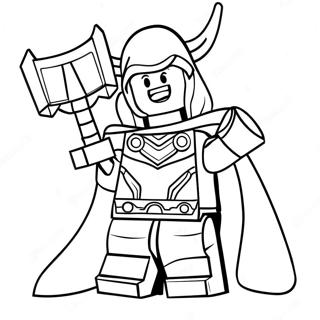 Lego Thor Coloring Pages