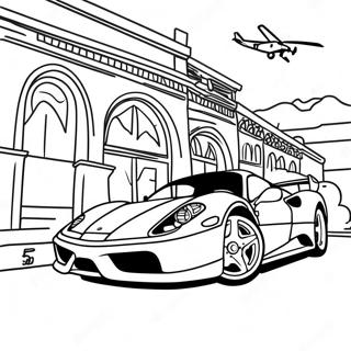 Ferrari Coloring Pages