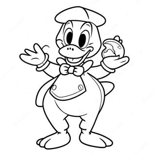 Donald Duck Halloween Costume Coloring Page 65333-52353