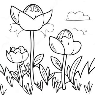 Spring For Kindergarten Coloring Pages