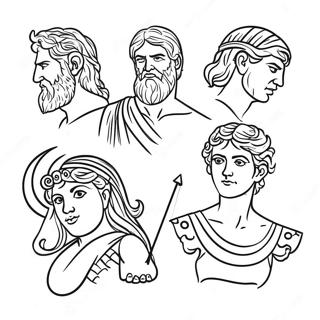 Greek Gods Coloring Page 6606-5379