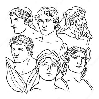 Greek Gods Coloring Page 6606-5380