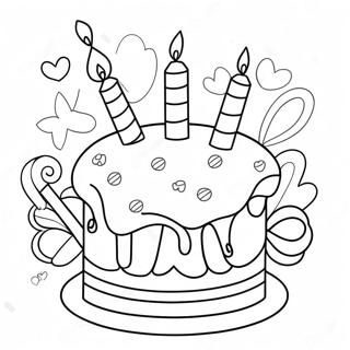 Happy Birthday Mom Coloring Pages