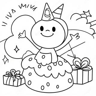 Happy Birthday Mom Coloring Page 6766-5515