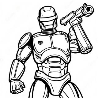 Robocop Coloring Pages