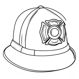 Fireman Hat Coloring Page 69803-55948