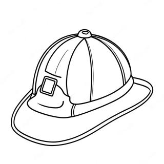 Bright Red Fireman Hat Coloring Page 69804-55960