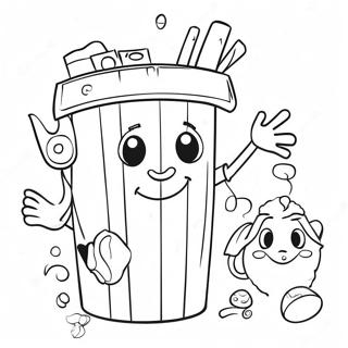 Garbage Pail Coloring Pages