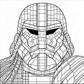 Pixelated Hero Coloring Page 712-566