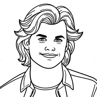 Steve Harrington Coloring Pages