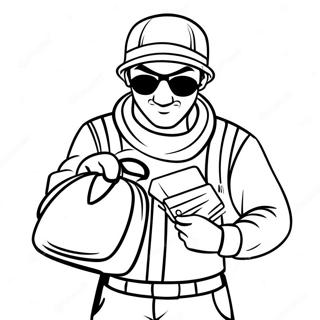 Robber Coloring Pages