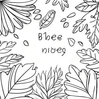 Autumn Leaves And Bible Verses Coloring Page 7297-6025
