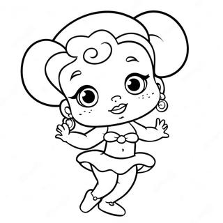 Betty Boop Classic Pose Coloring Page 731-584