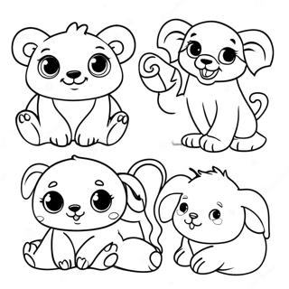 Adorable Baby Animals Coloring Page 73273-58703