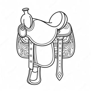 Horse Saddle Coloring Page 73812-59134