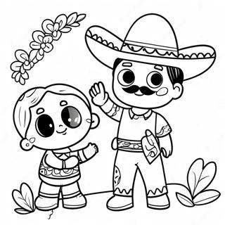 Preschool Cinco De Mayo Celebration Coloring Page 73912-59214