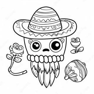 Colorful Cinco De Mayo Pinata Coloring Page 73913-59217