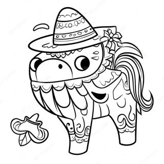 Colorful Cinco De Mayo Pinata Coloring Page 73913-59220