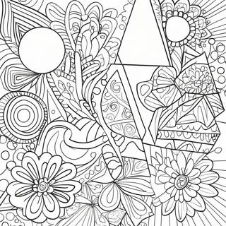 Simple Geometric Shapes Coloring Page 74183-59431